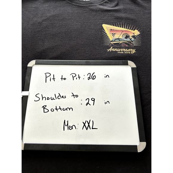 Mens In-N-Out 70th Anniversary Tee Size XXL Black Pre Owned - Picture 5 of 6